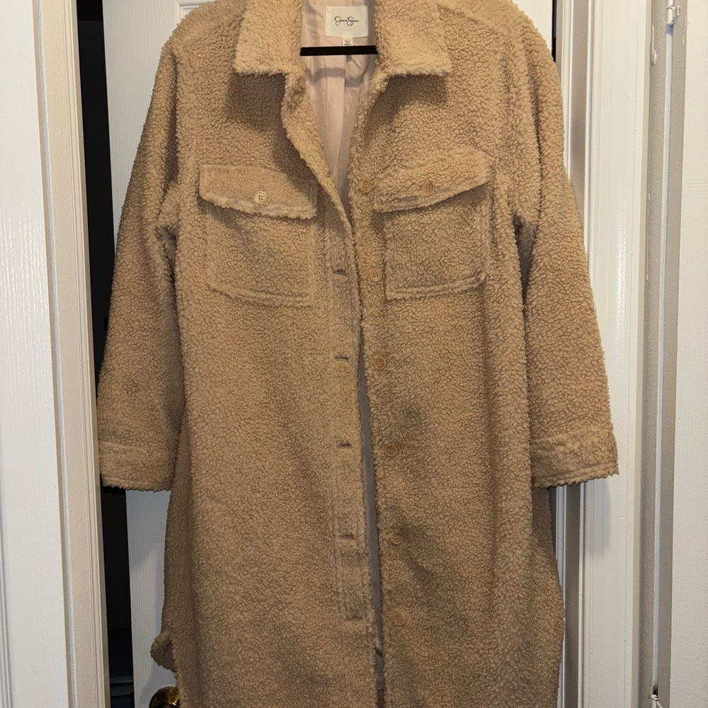 Jessica Simpson Tan Teddy Jacket